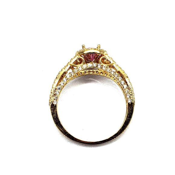 14K Solid Gold Ring for women CZ size 6.5 - Picture 6 of 9